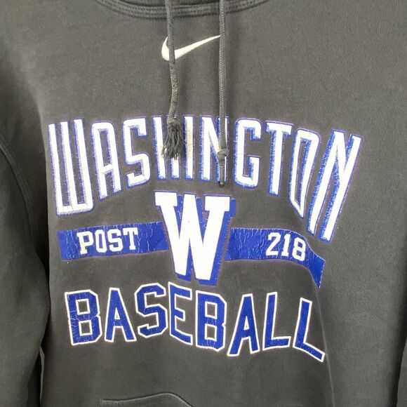 Nike Washington Baseball Hoodie Mens Large Pullover Sweatshirt NCAA Post 218 - Picture 2 of 10
